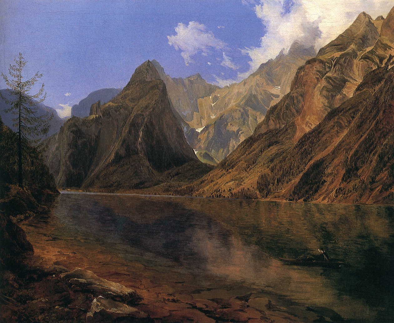 Konigssee och Watzmann av Adalbert Stifter