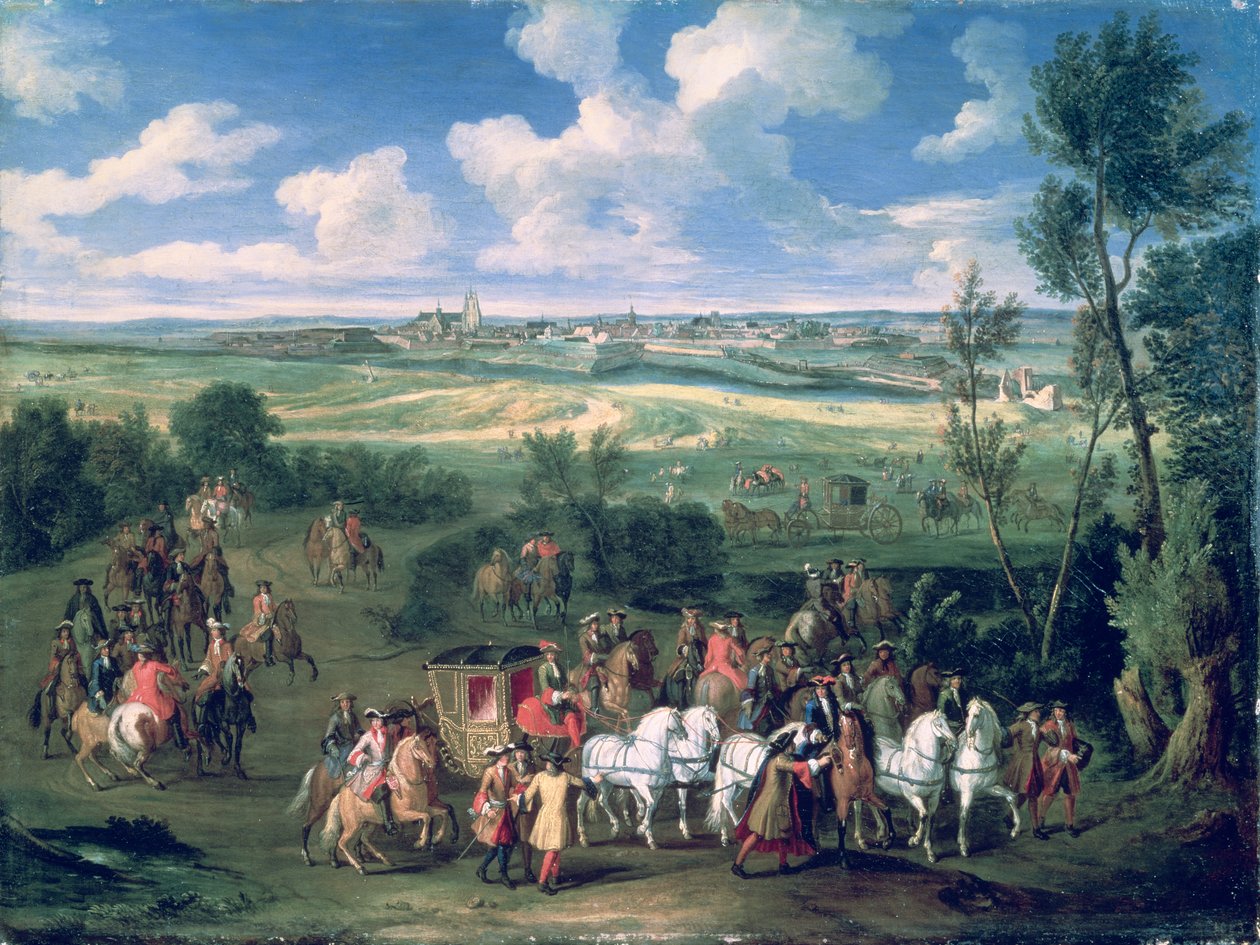Den kungliga kortegen av Adam Frans van der Meulen