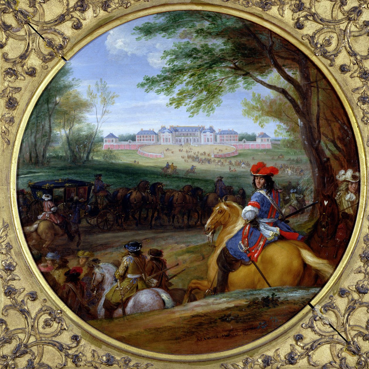 Utsikt över slottet i Versailles 1669 av Adam Frans van der Meulen