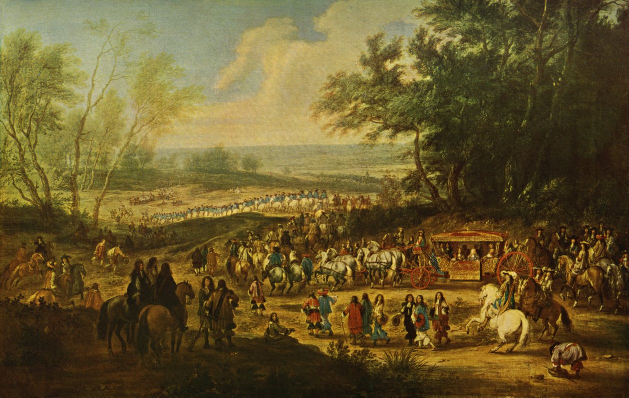 Kung Ludvig XiV av av Adam Frans van der Meulen