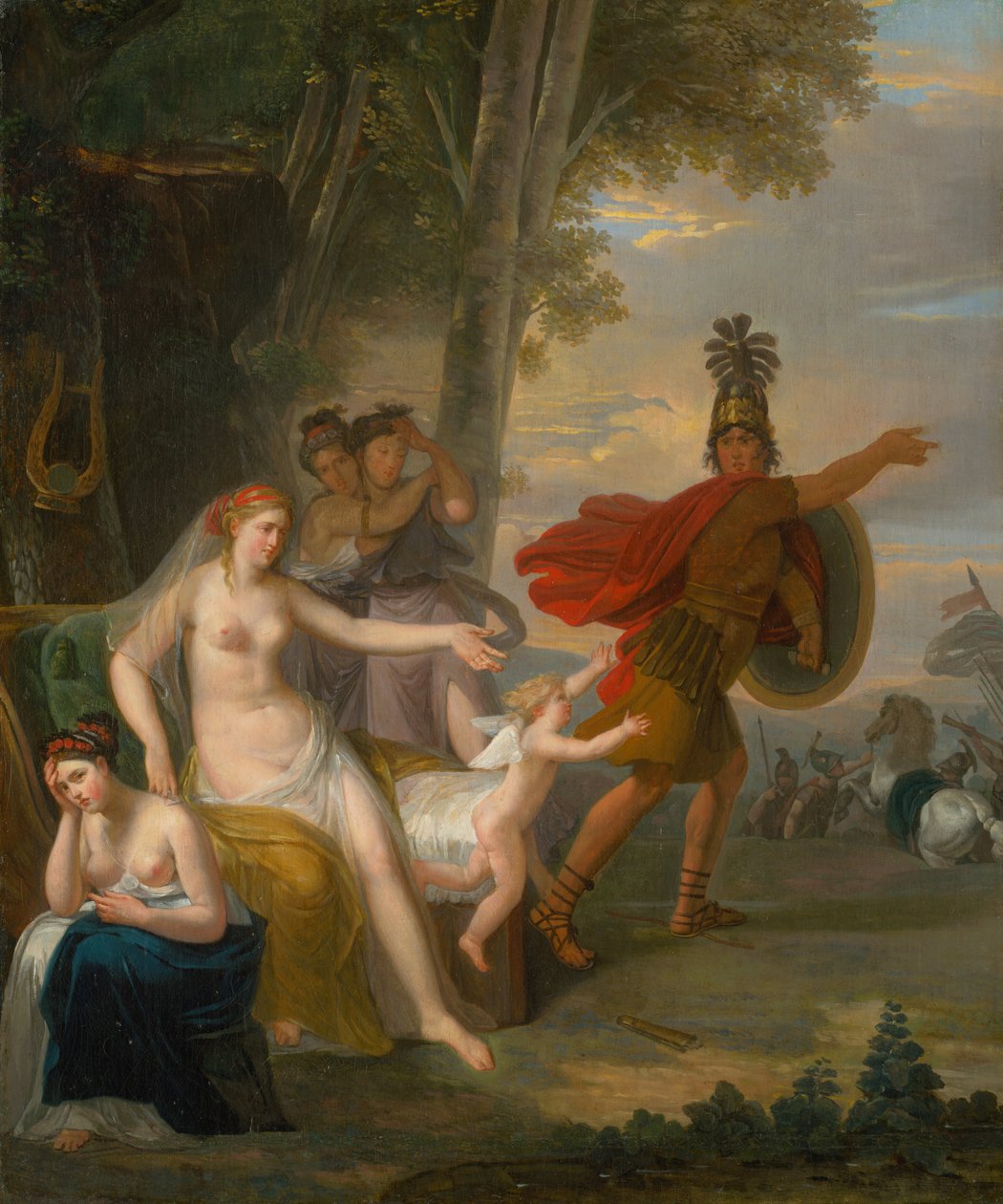 Hector Bidding Farewell To Andromache av Adam Friedrich Oeser