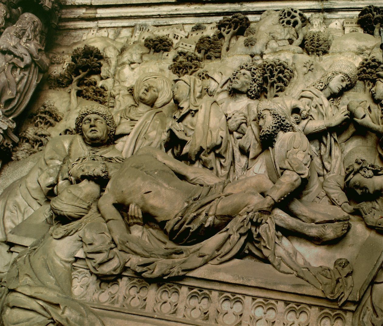 Kristi gravläggning, detalj av Schreyers minnesmärke, c.1490 av Adam Kraft