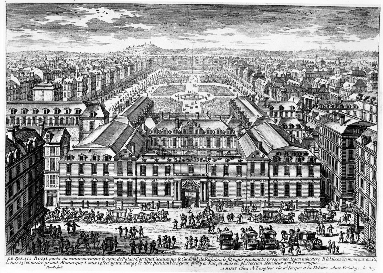 Palais-Royal, Paris, ca. 1680 av Adam Perelle