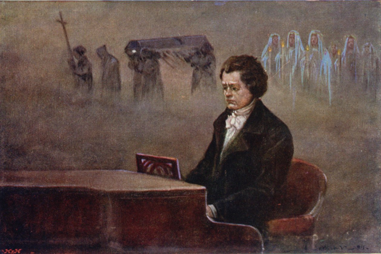 Beethovens vision, ca 1910 av Adam Setkowicz
