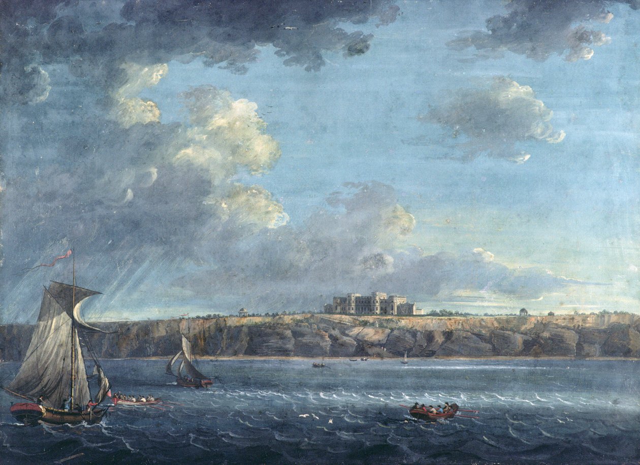 Highcliffe, nära Christchurch, från havet av Adam Callander