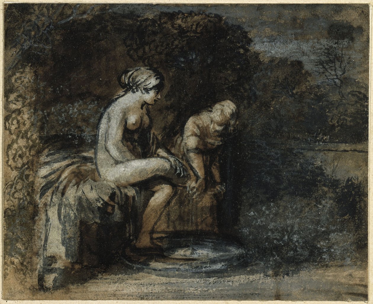 Batseba i badet av Adam Elsheimer