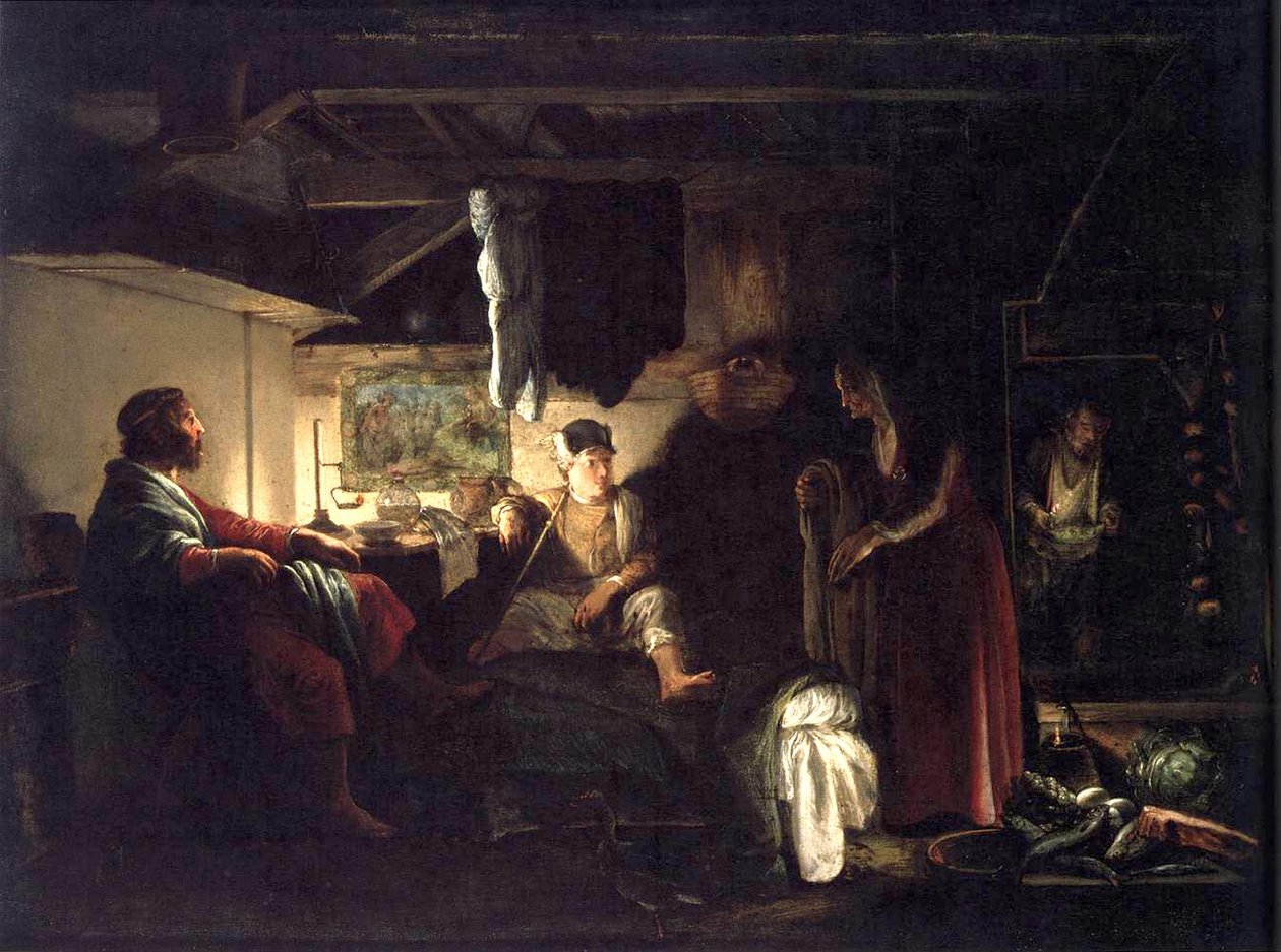 Jupiter och Mercury hos Philemon och Baucis Jupiter och Mercury hos Philemon och Baucis av Adam Elsheimer