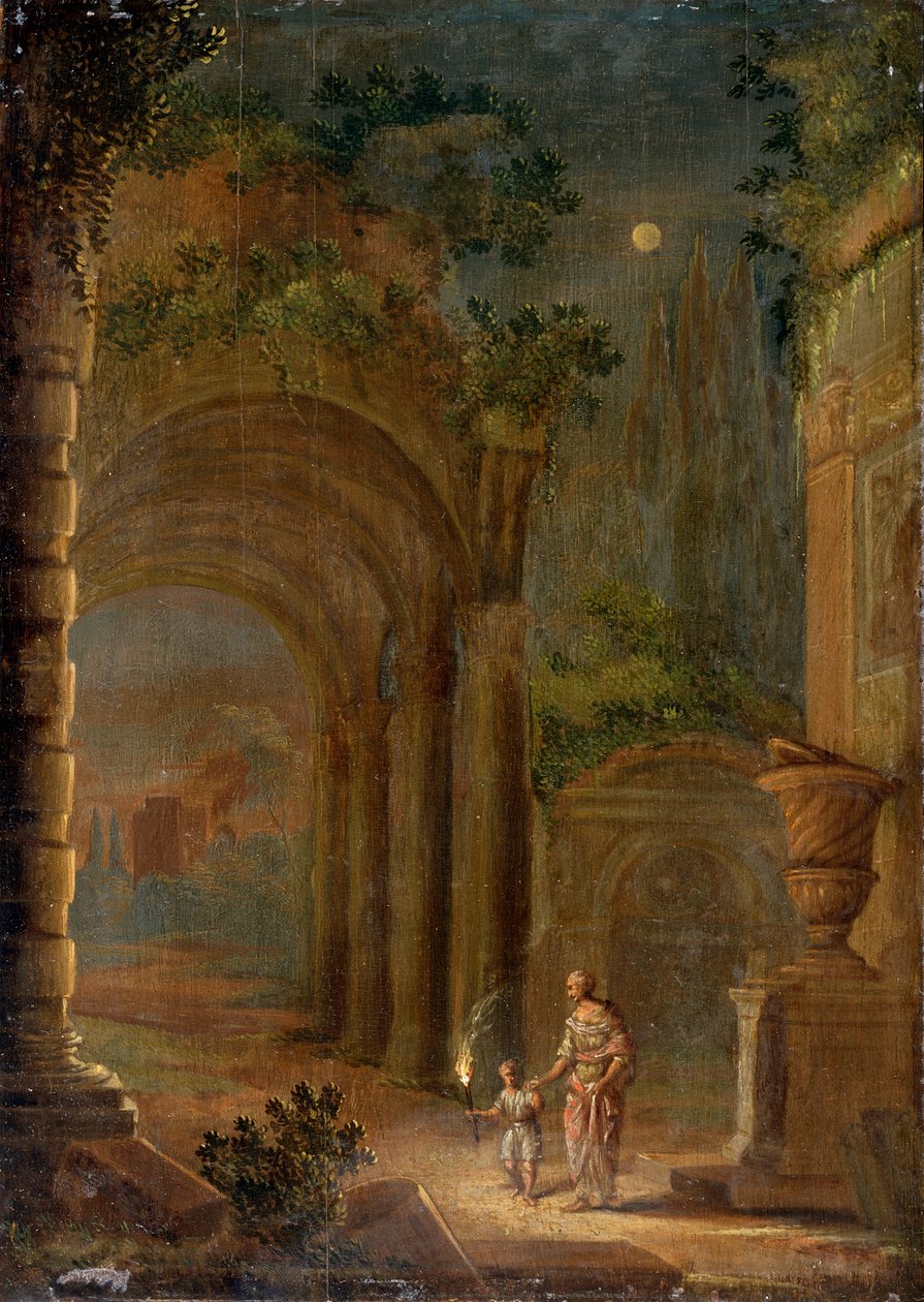 Landskap, slutet av 1500-talet av Adam Elsheimer