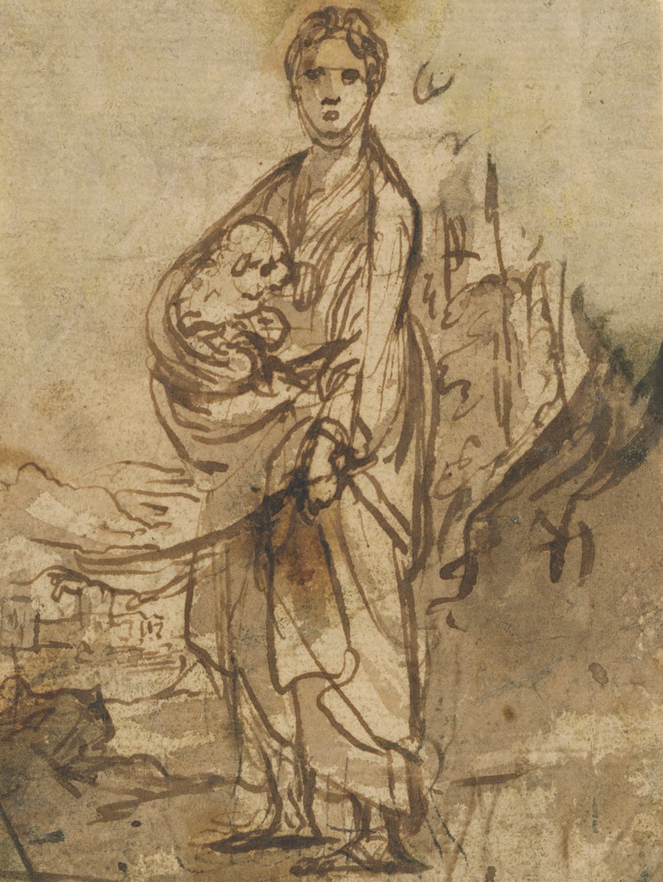 Sankt Agnes av Adam Elsheimer