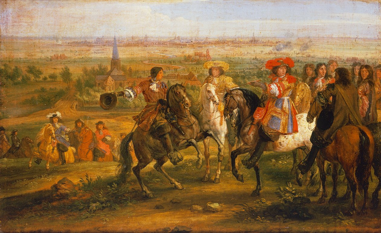 Erövring av Lille av Ludvig XIV, 28 augusti av Adam Frans van der Meulen