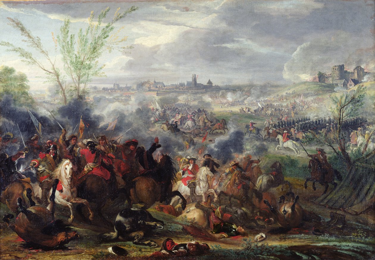 Studie till belägringen av en flamländsk stad av Adam Frans van der Meulen