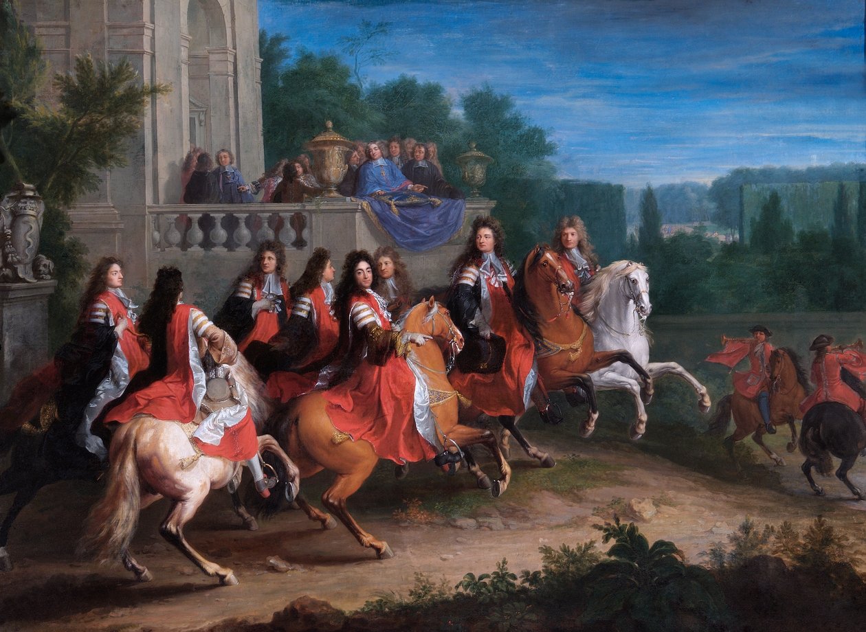Familjen Colbert, ca 1680-83 (olja på duk) av Adam Frans van der Meulen