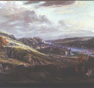 Belägringen av slottet och staden Dinant (olja på duk) av Adam Frans van der Meulen