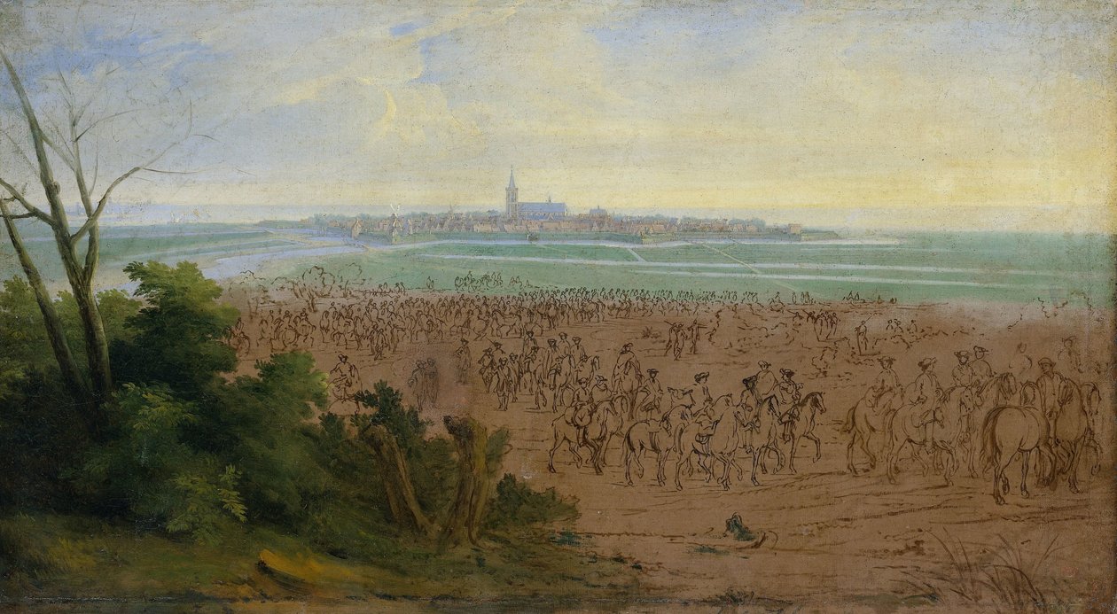 Ludvig XIV:s trupper före Naarden, 20 juli 1672 av Adam Frans van der Meulen