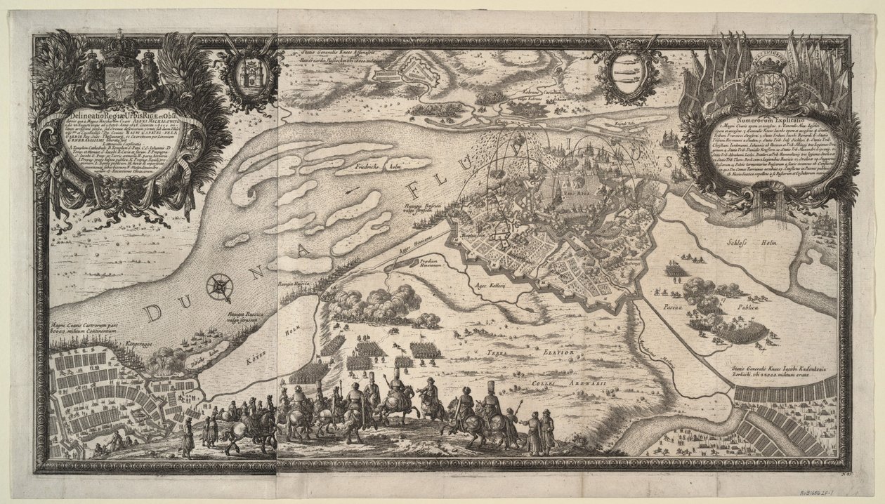 Belägringen av Riga av den ryska armén under tsar Alexei Mikhailovich 1656, 1656 av Adam Perelle
