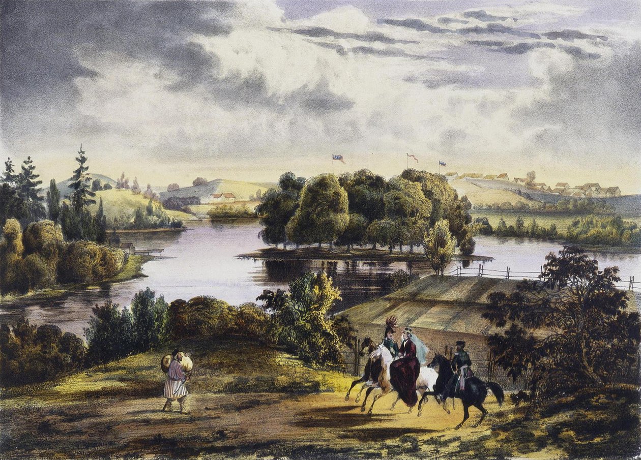 Utsikt över Izhora, 1833 av Adam Tirpeune
