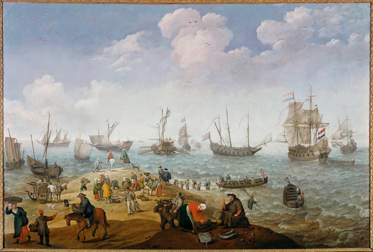 Fiskemålning av Adam Willaerts (1577-1664) 1600-talets privatsamling av Adam Willaerts