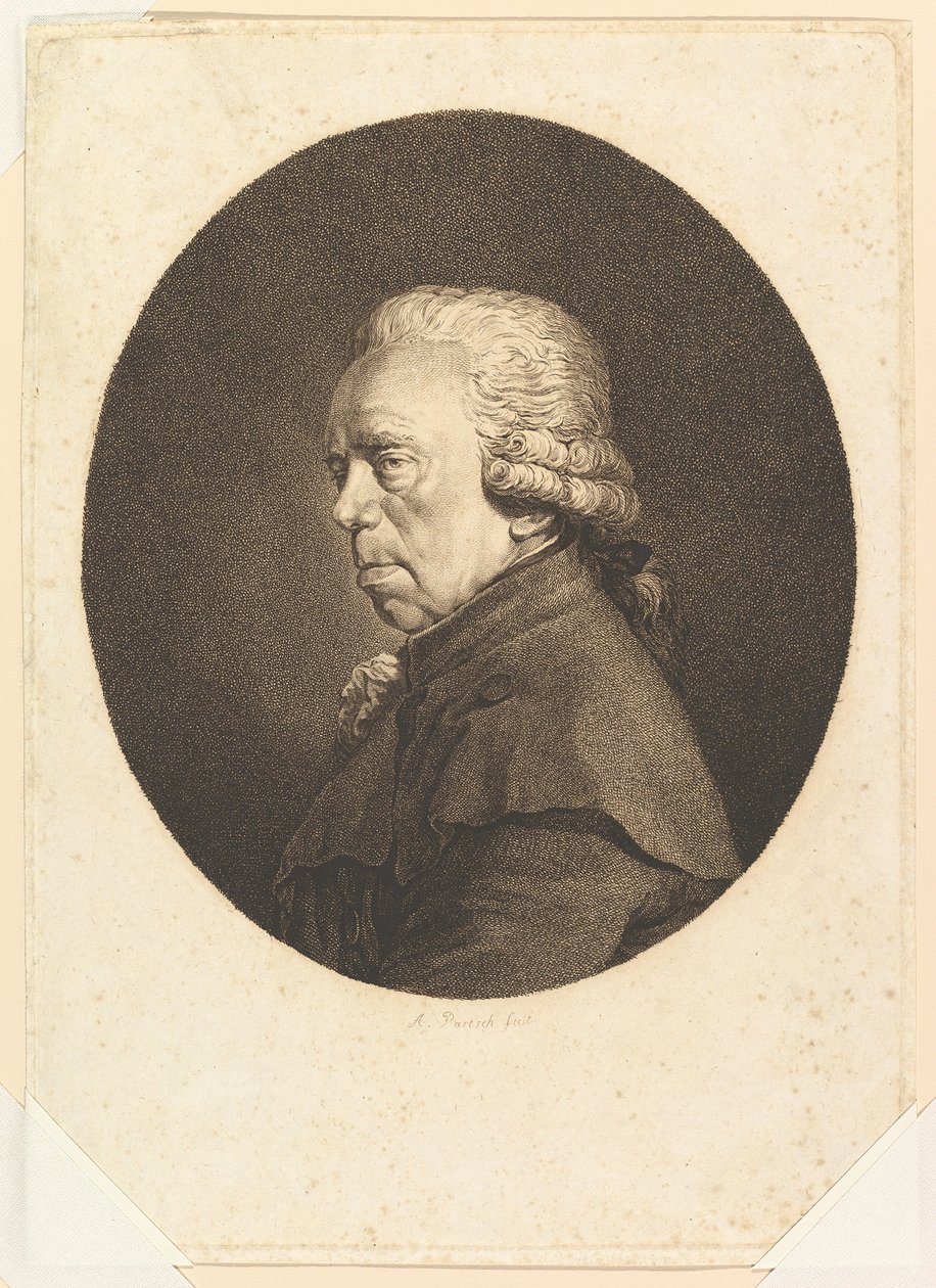 Porträtt av Johann Christian Brand, 1793. av Adam von Bartsch