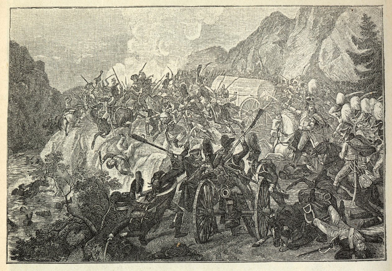 Slaget vid Katzbach den 26 augusti 1813. av Adam von Bartsch