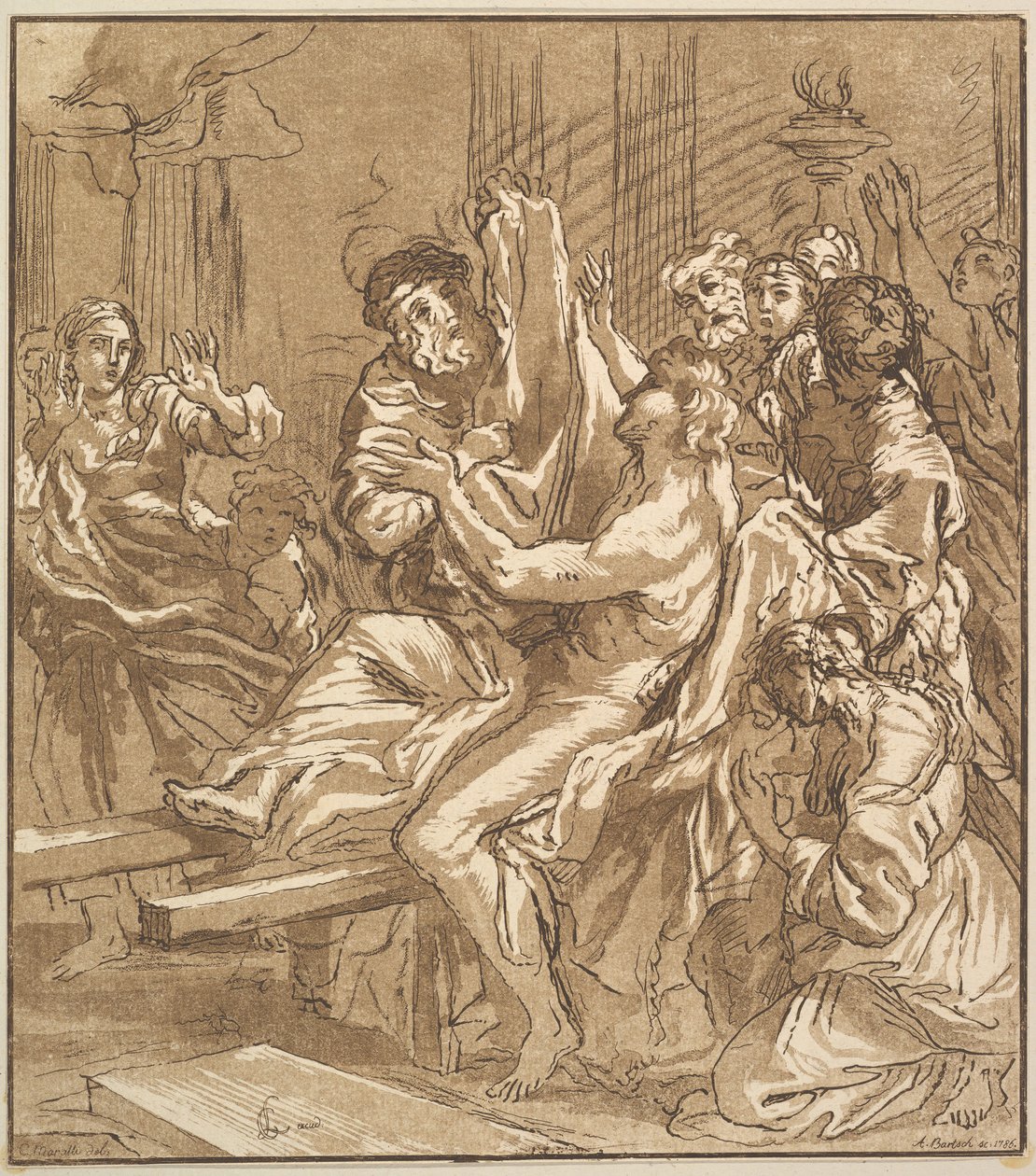 Miraklet av Naim, 1786. av Adam von Bartsch