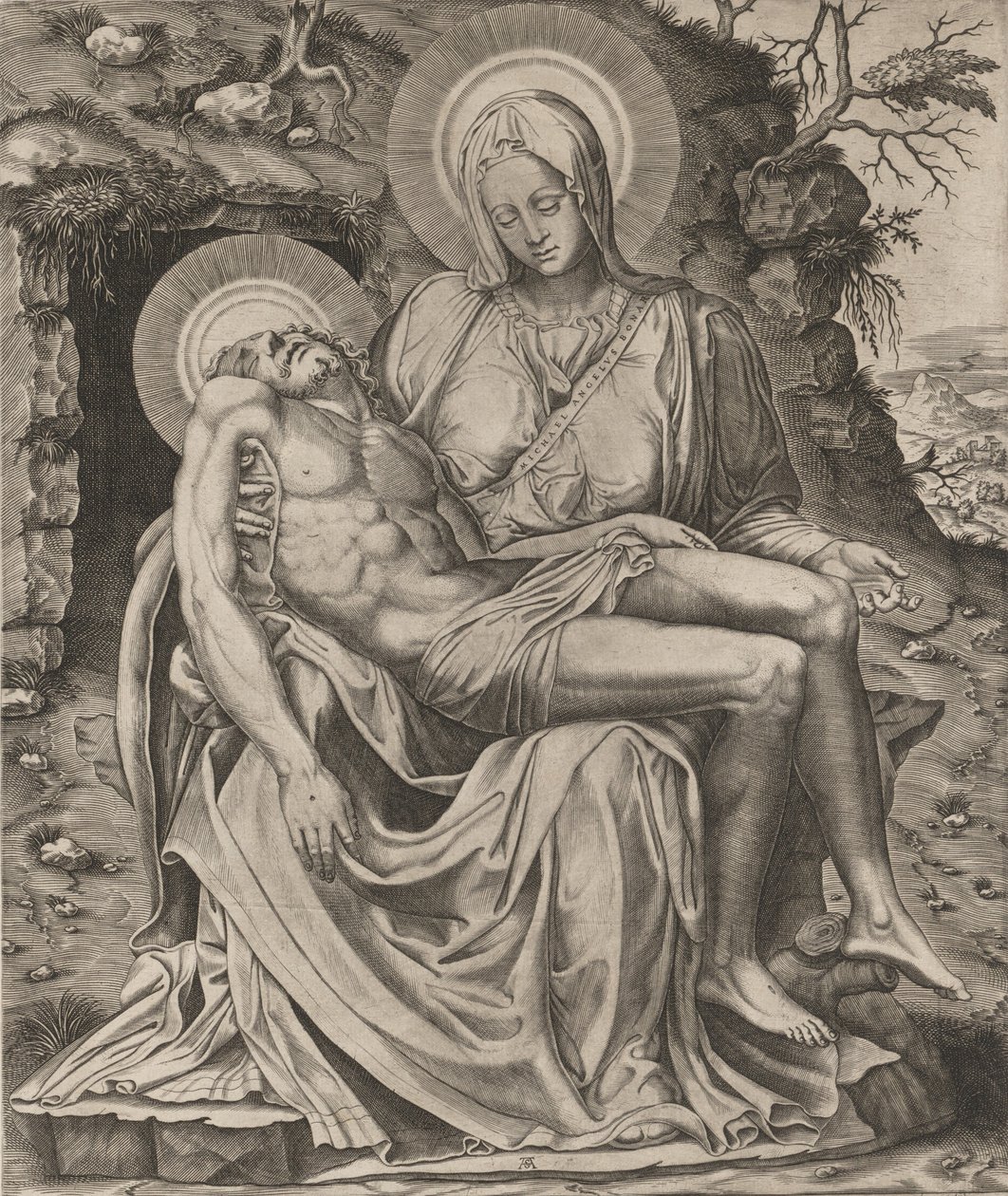Vatikanen Pietà, 1566. av Adamo Scultori