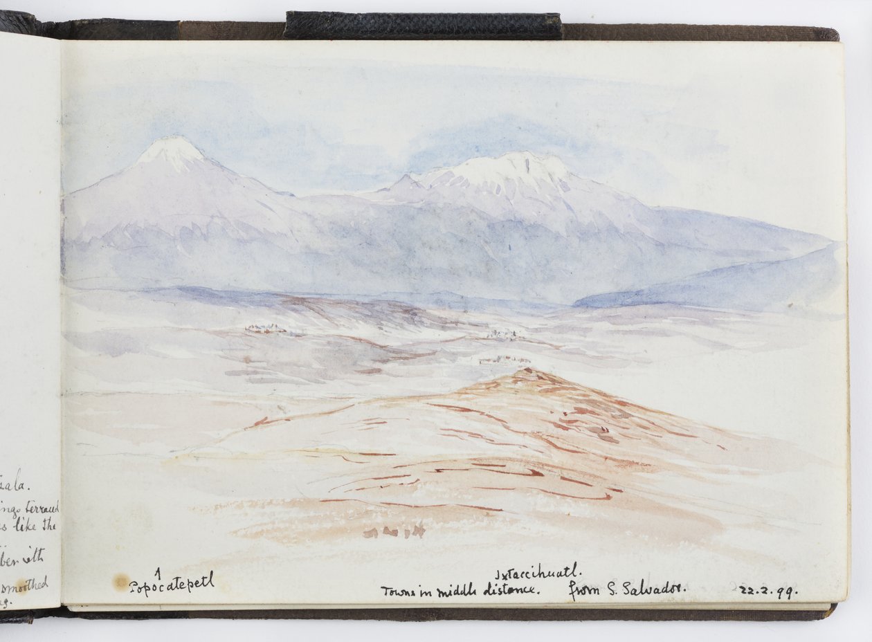 Skissbok med ritningar och anteckningar, Nord- och Sydamerika (inklusive Mexiko) av Adela Breton