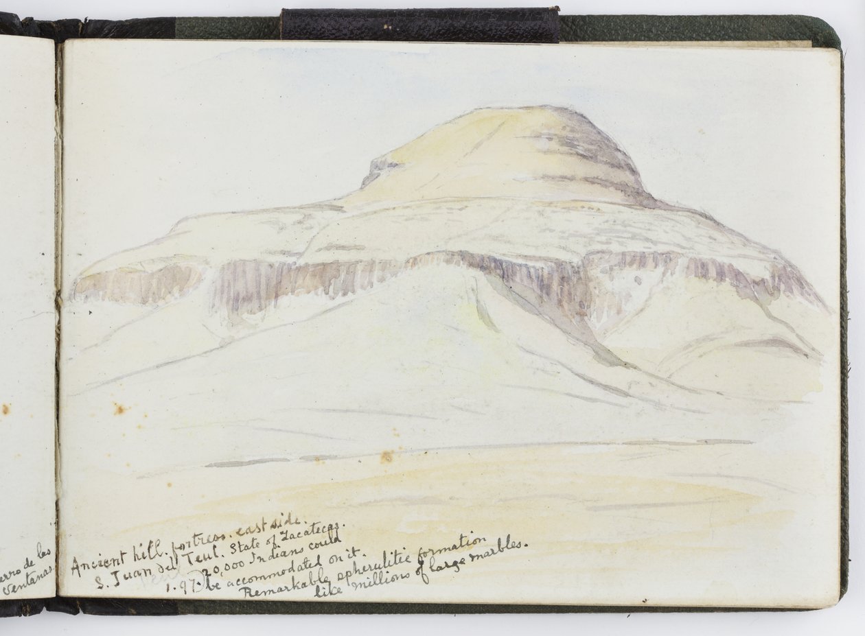 Skissbok med akvareller, teckningar och anteckningar, Mexiko, 1896-1898 (akvarell) av Adela Breton