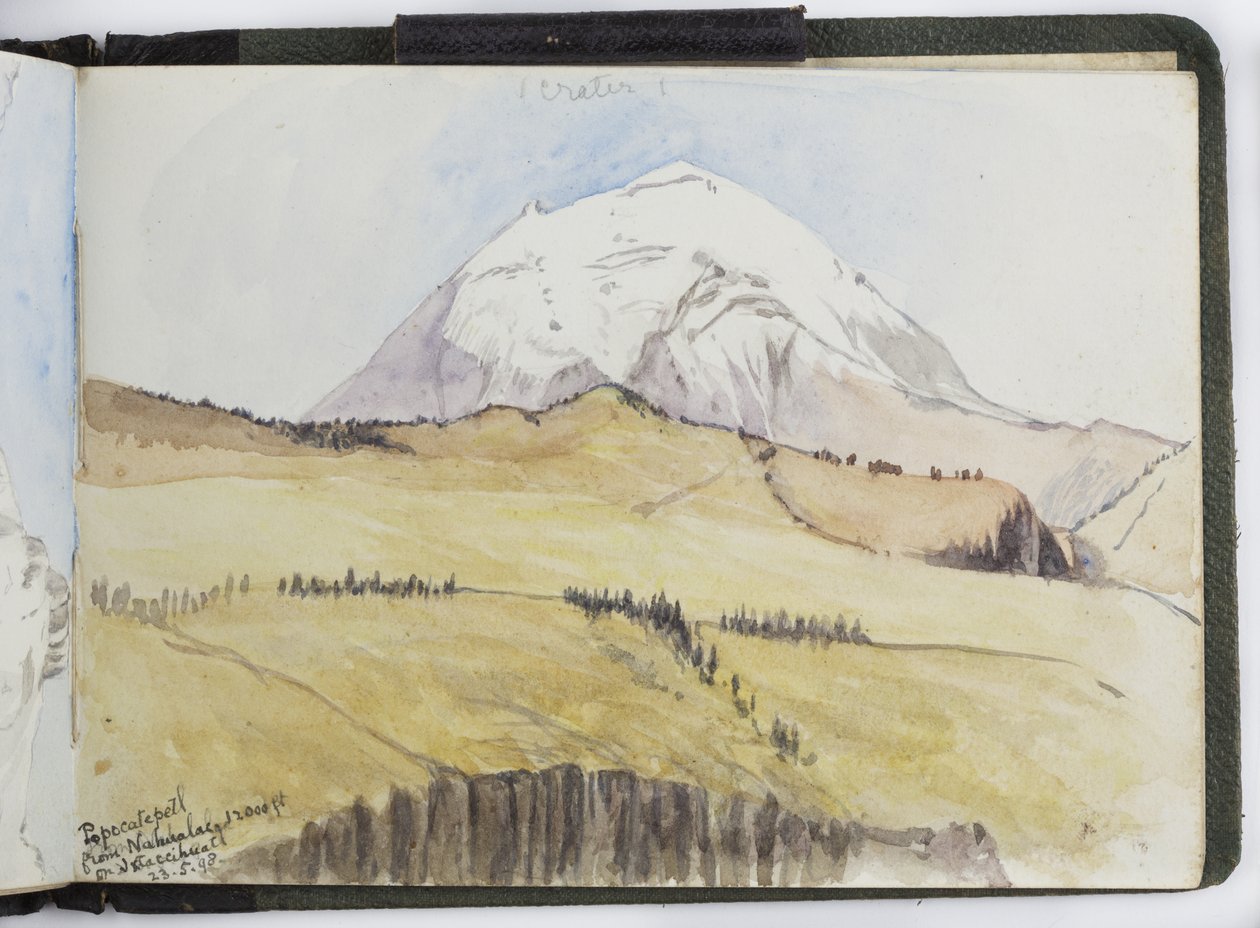 Skissbok med akvareller, teckningar och anteckningar, Mexiko, 1896-1898 (akvarell) av Adela Breton