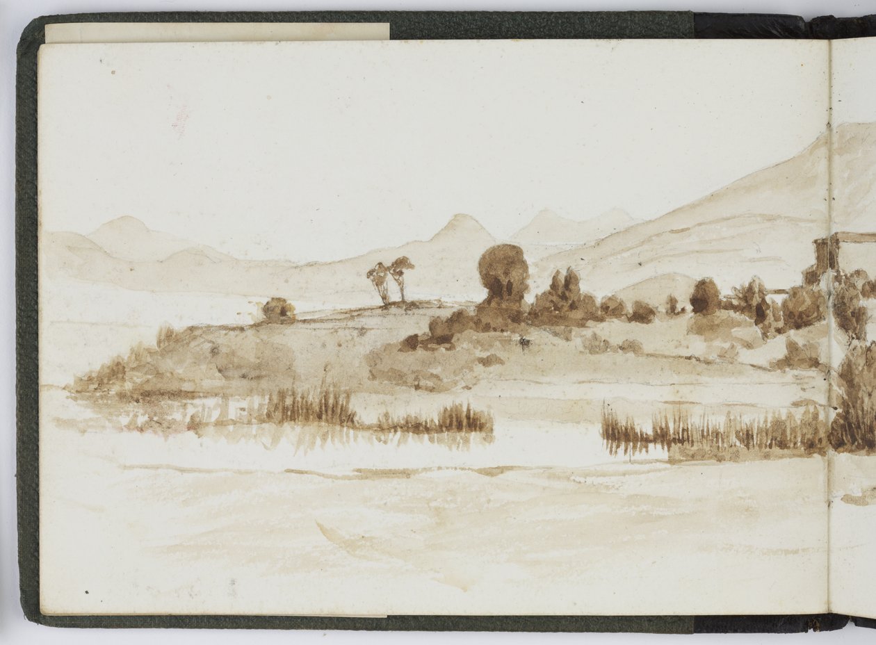 Skissbok med vattenfärger, teckningar och anteckningar, Mexiko, 1896-1898 (akvarell) av Adela Breton