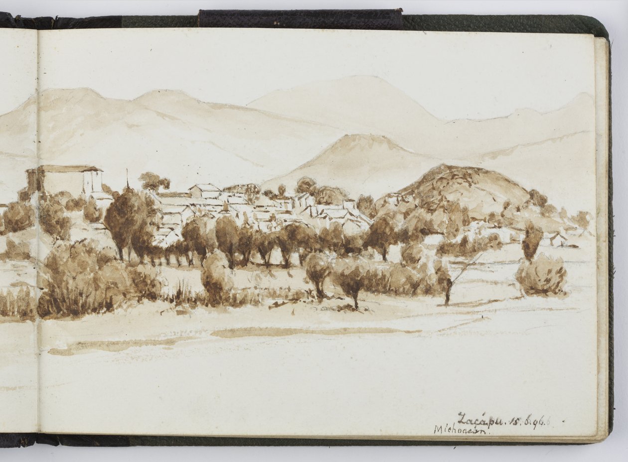 Skissbok med akvareller, teckningar och anteckningar, Mexiko, 1896-1898 (akvarell) av Adela Breton