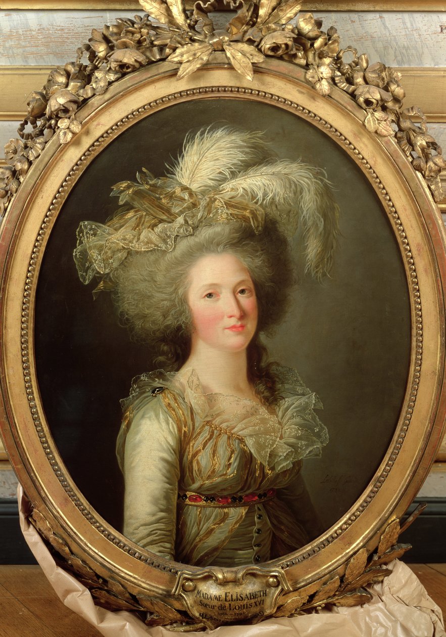 Elisabeth av Frankrike (1764-94) kallad Madame Elisabeth, 1788 av Adelaide Labille Guiard