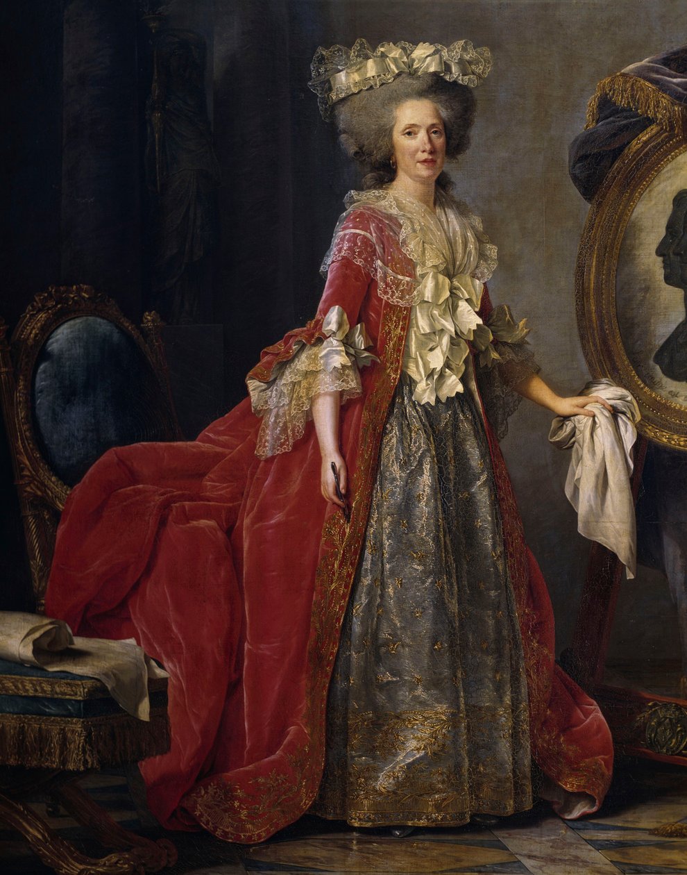 Porträtt av Maria Adelaide av Frankrike (1732-1800), känd som Madame Adelaide av Adelaide Labille Guiard