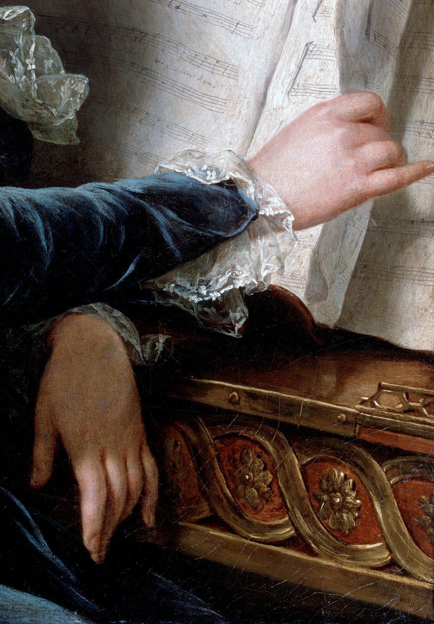 Comtesse de Selve gör musik, detalj, 1787. av Adelaide Labille Guiard