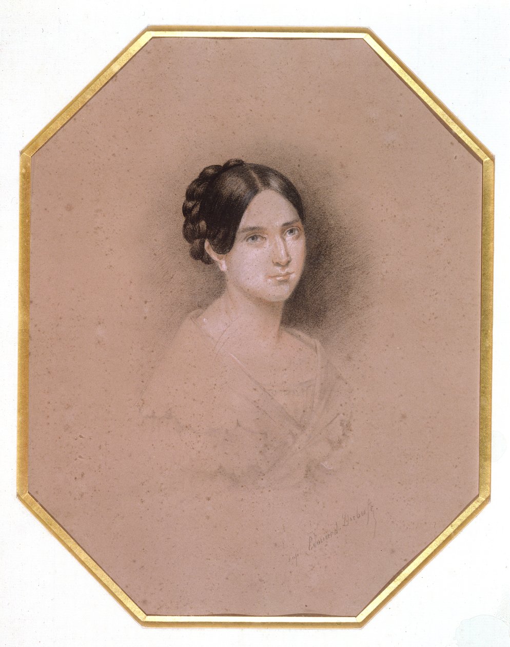 Porträtt av Leopoldine Hugo (1824-43) (teckning) av Adele Julie Hugo
