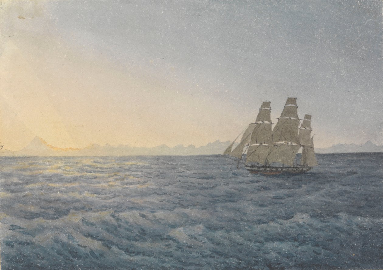 "Anderna, Aconcagua Peak 170 mil bort, 18 juni 1849 av Admiral Sir Edward Gennys Fanshawe