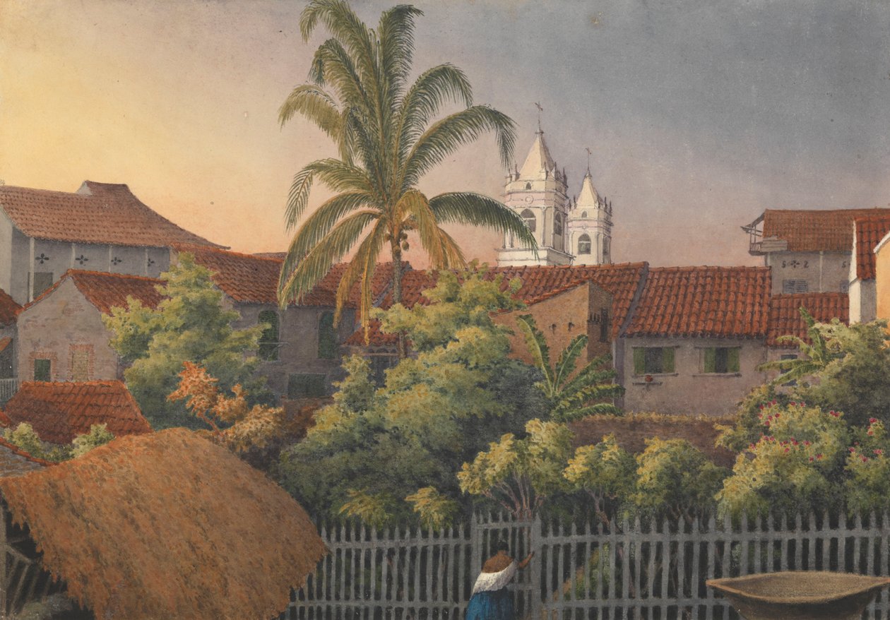 "Från ett fönster på baksidan i Panama, 10 mars 1850 av Admiral Sir Edward Gennys Fanshawe