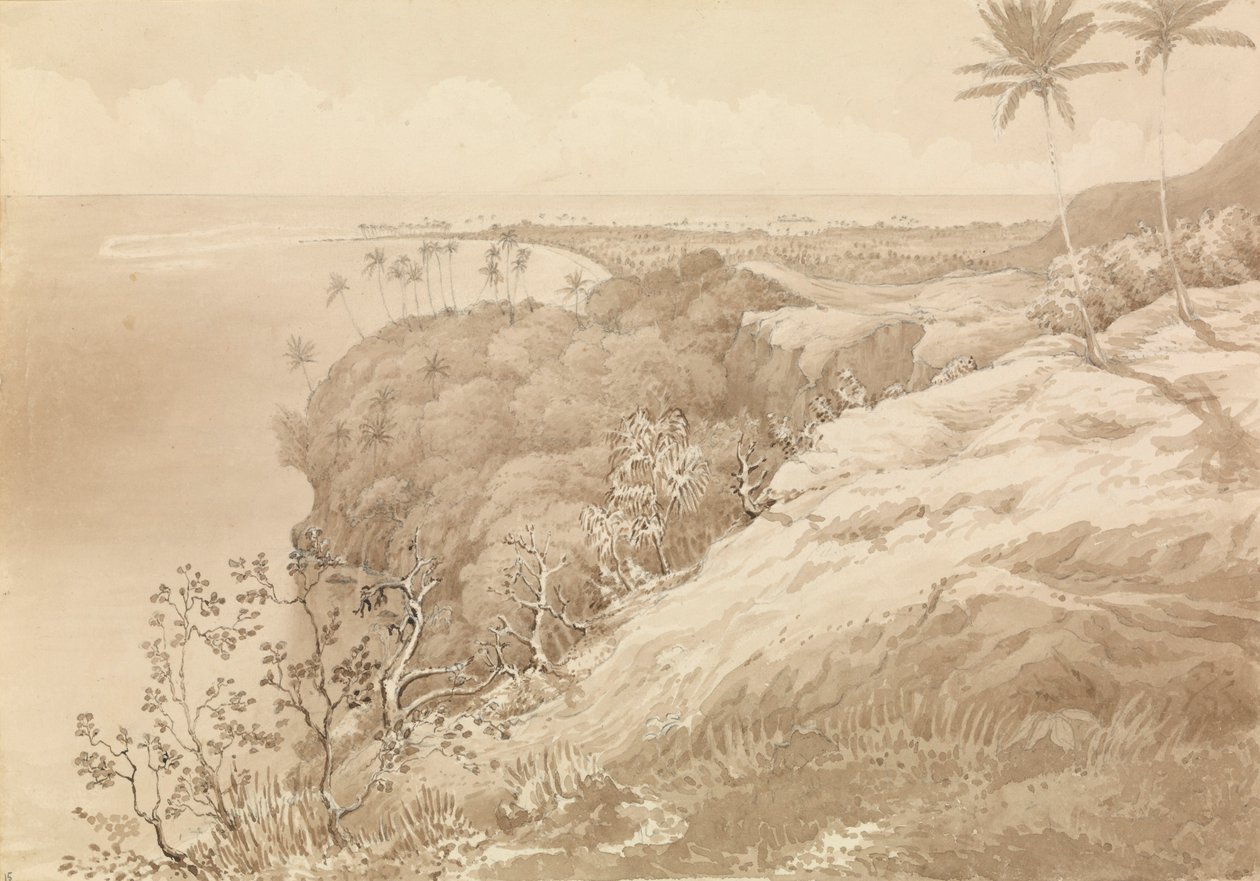 "Matavai Bay och Point Venus, Tahiti, 24 augusti 1849 [Sällskapsöarna] av Admiral Sir Edward Gennys Fanshawe
