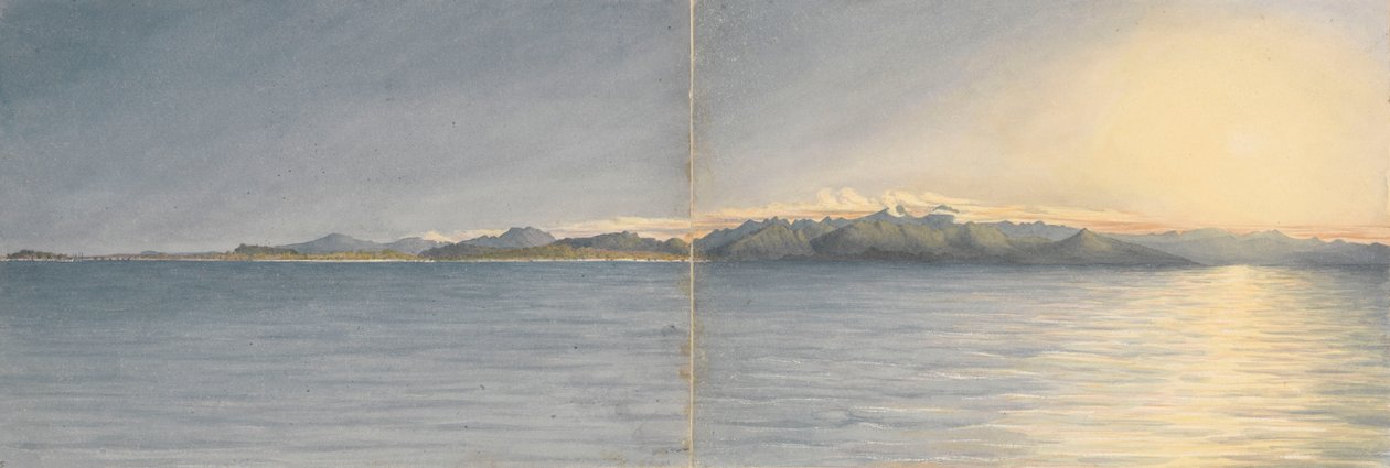 "San Blas [Mexiko], 11 oktober 1850, bergen kring Tepic, 6400 fot av Admiral Sir Edward Gennys Fanshawe