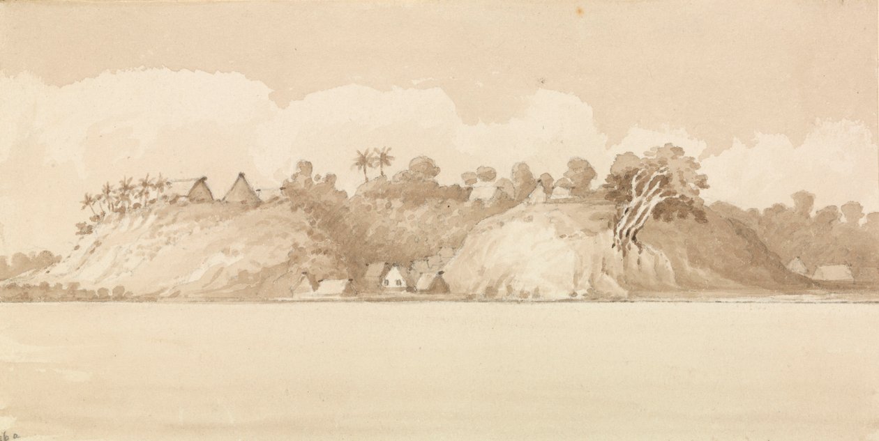 "Vewa, Feejeeöarna, oktober 1849 [Fiji] av Admiral Sir Edward Gennys Fanshawe
