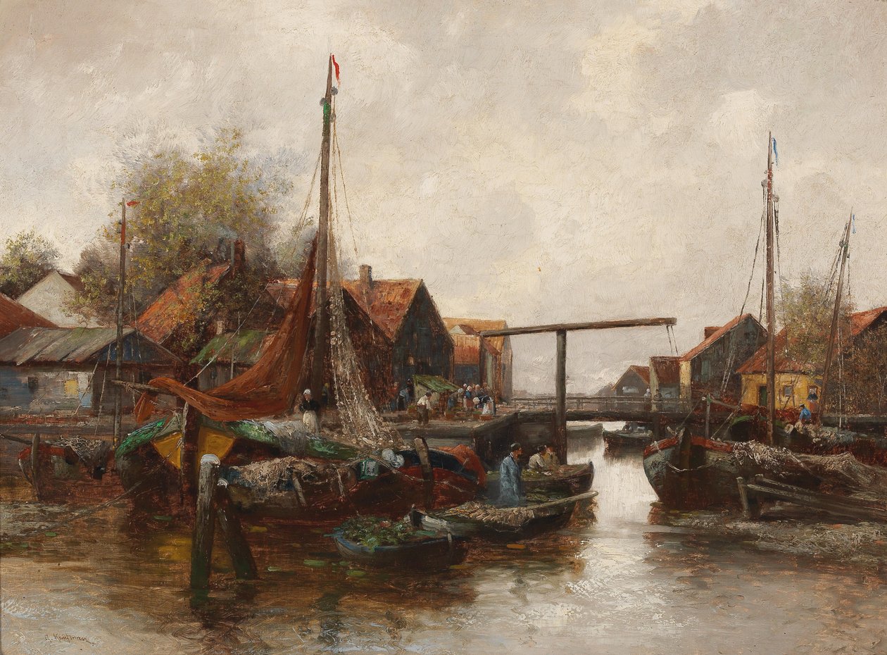 In the Harbour av Adolf Kaufmann