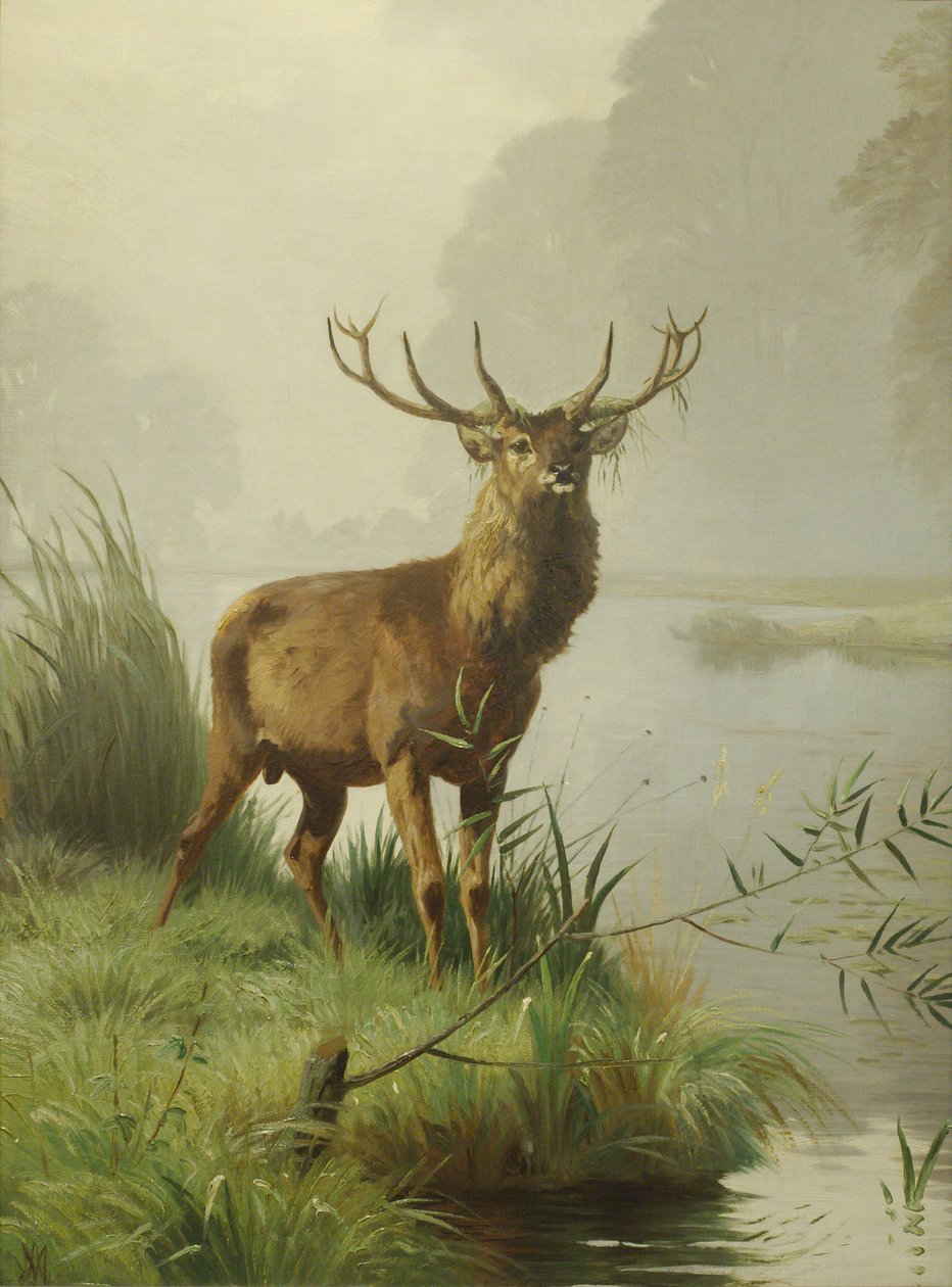 Red Deer av Adolf Mackeprang