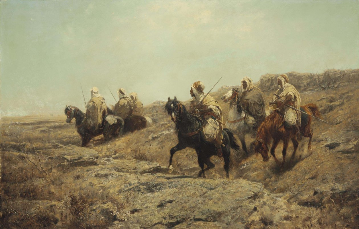 Arabische Krieger  av Adolf Schreyer