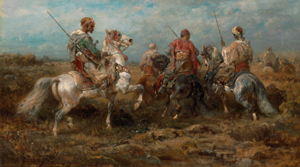 Arabische Reiter av Adolf Schreyer