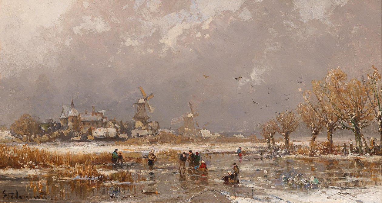 Winter Pleasures on the Ice av Adolf Stademann