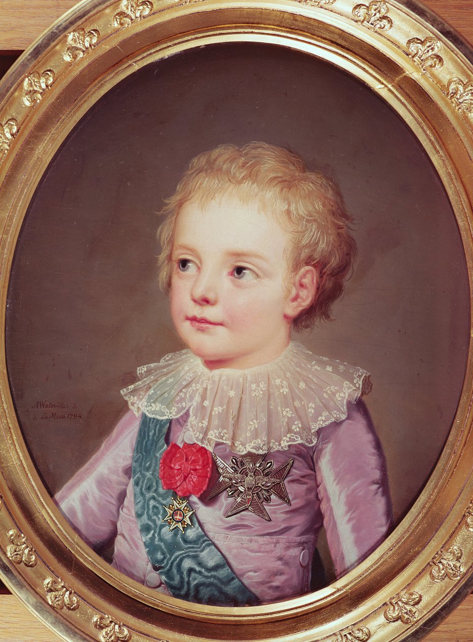 Porträtt av Dauphin Louis, 1784 av Adolf Ulrich Wertmuller