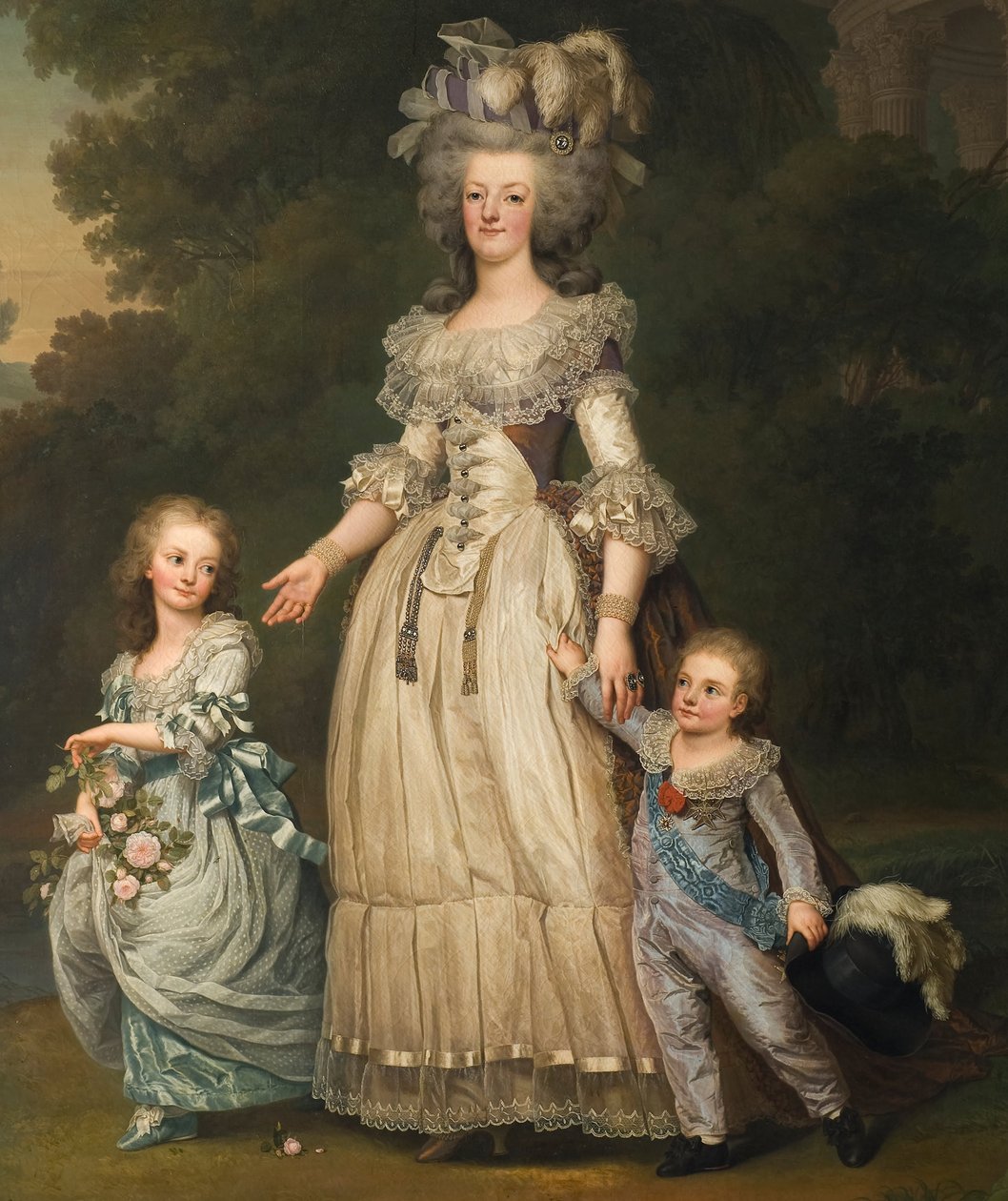 Marie Antoinette med sina barn av Adolf Ulrich Wertmuller