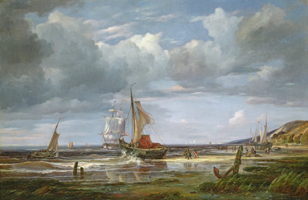 Elbe vid Blankenesee, 1844 av Adolf Vollmer