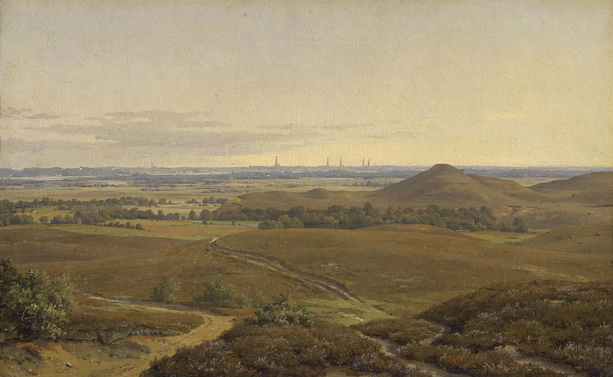 Utsikt över Hamburg av Adolf Carl