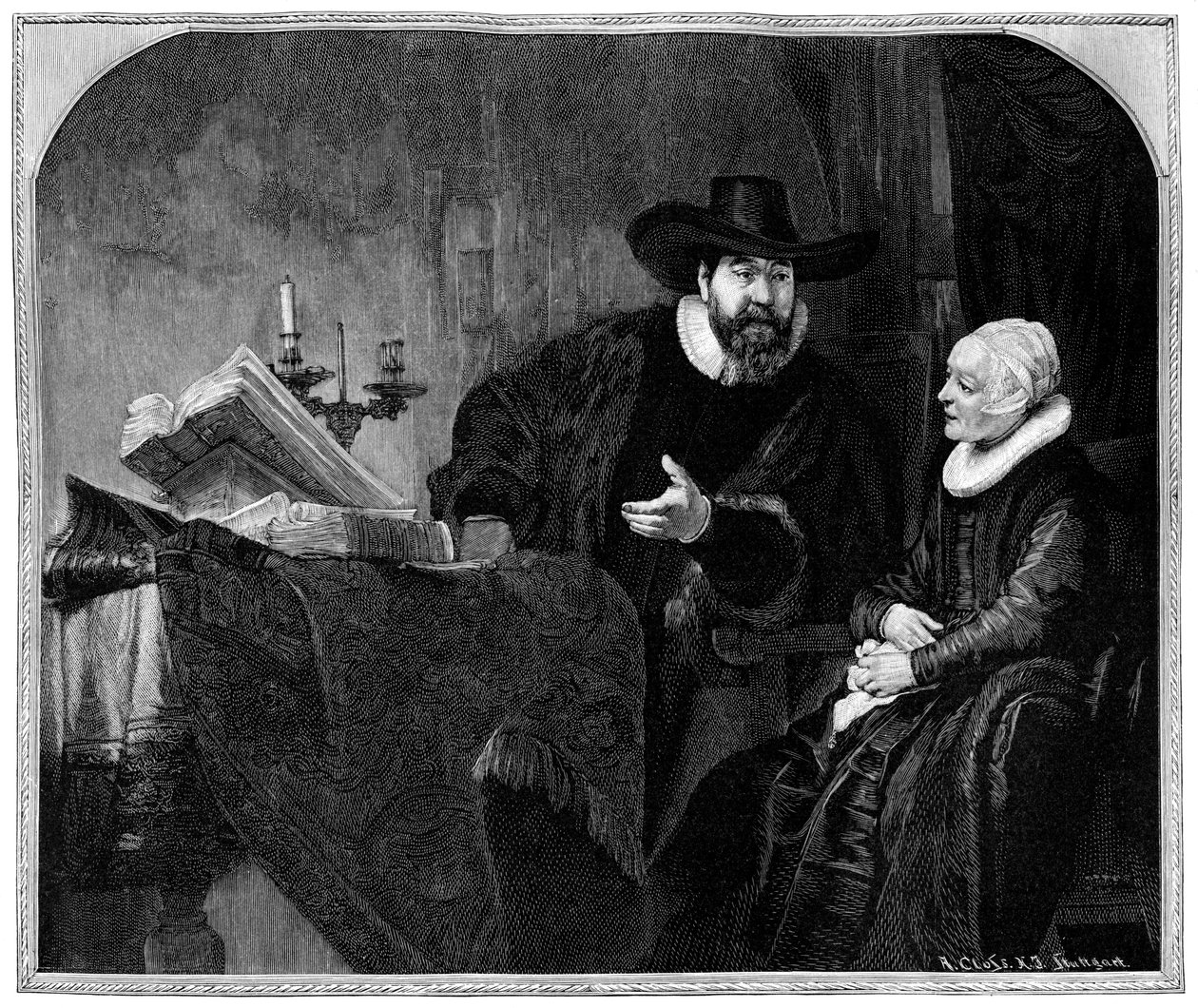 Renier Ansloo och hans mor, 1895. av Adolf Closs