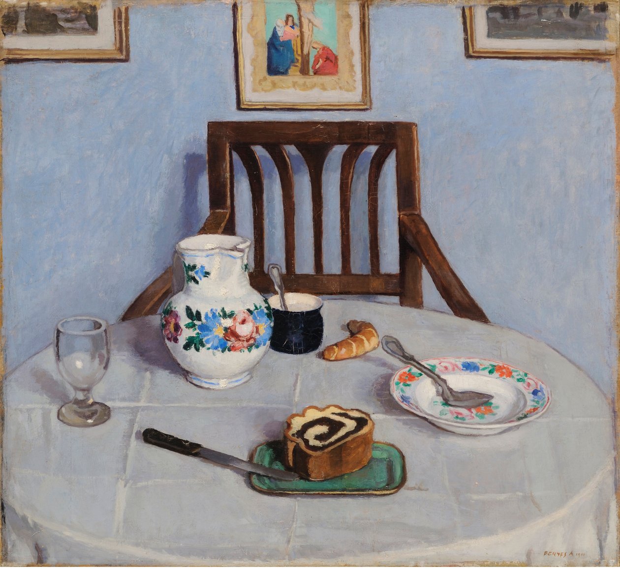 Vallmofrökaka, av Fenyes, Adolf (1867-1945). olja på duk av Adolf Fenyes